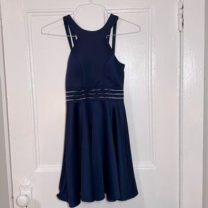 Navy Blue Midi Dress - Perfect for a Wedding